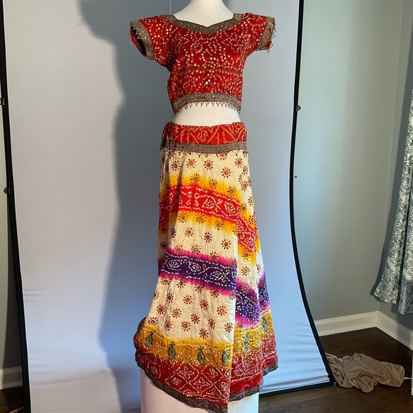 Vibrant Dopamine Bollywood Outfit in a Stunning Array of Colors, Hand Made - Picture 12 of 16